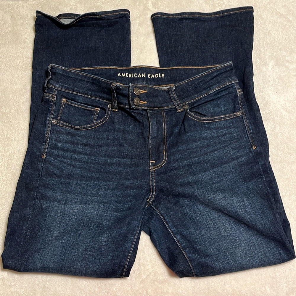 American Eagle kick boot stretchy jeans
